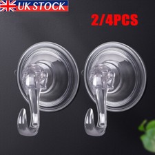 UK Clear Christmas Large Wreath Hanger Heavy Duty Suction Cup | Window Door Hook