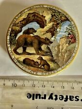 Coloured BEARS GREASE 1870’s Small Pratt Prattware Pot Lid - ROSS & SON (J630)