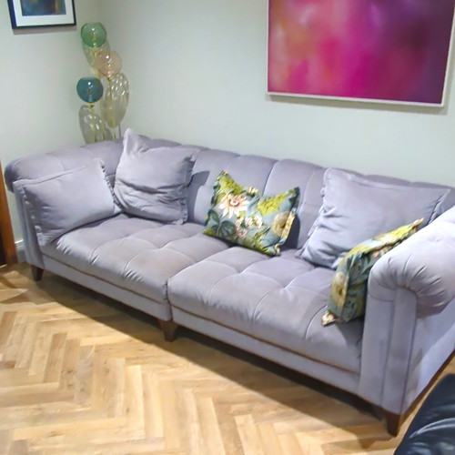 Sofology grey velvet - velvet, with