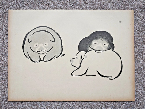 Puppies korin antique - puppies,