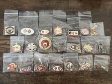 Incredible Set Of 21 x Manchester United Football Club Pin Badges