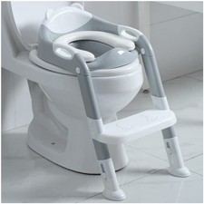 Toddlers Potty Training Toilet Seat Boys Girls, Kids Potty Training Seat Step...