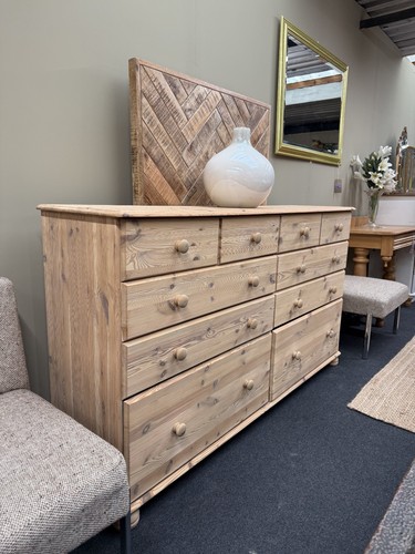 Large stripped pine drawers - large,