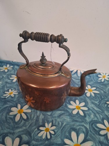 Vintage english copper kettle - copper,