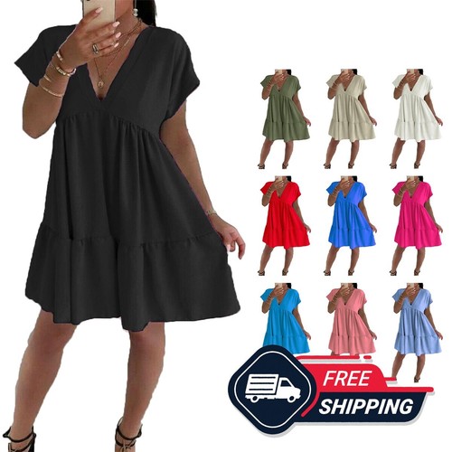 Womens italian neck smock - v-neck,