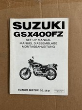 NOS GENUINE SUZUKI WORKSHOP SET UP ASSEMBLY MANUAL GSX400F GSX400FZ 1981