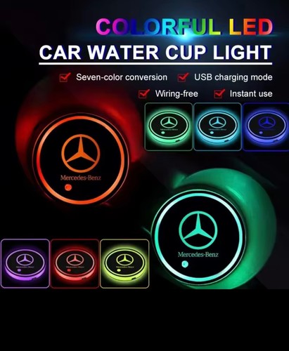 2pcs 7colorful led car cup - led,