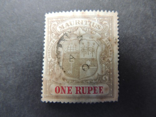 1902 mauritius grey black - mauritius, grey-black