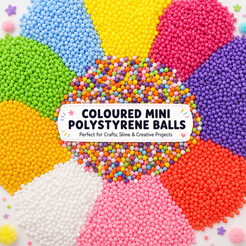 Coloured mini polystyrene - mini,
