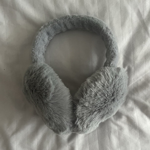 Women grey faux - grey, earmuffs