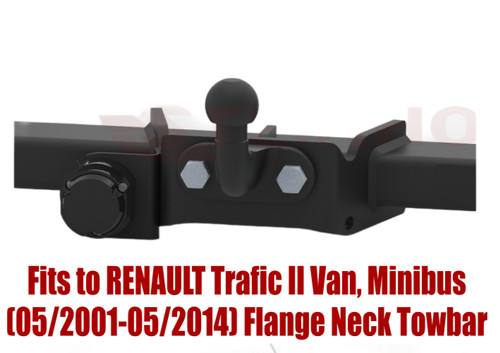 Flange neck tow bar for - neck,