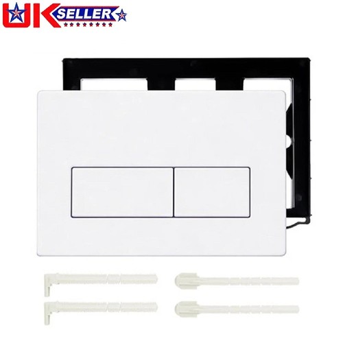 White flush plate for geberit - white,