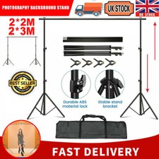 Photography Background Adjustable Support Stand Photo Backdrop Crossbar Kit UK