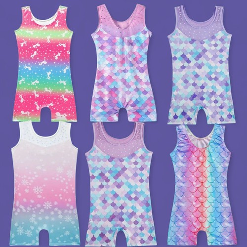 Girls gymnastics leotards - girls, set