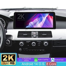 12.3" 4G+64GB For BMW 5 Series E60 E61 CIC Android 14 Car Stereo Radio Head Unit