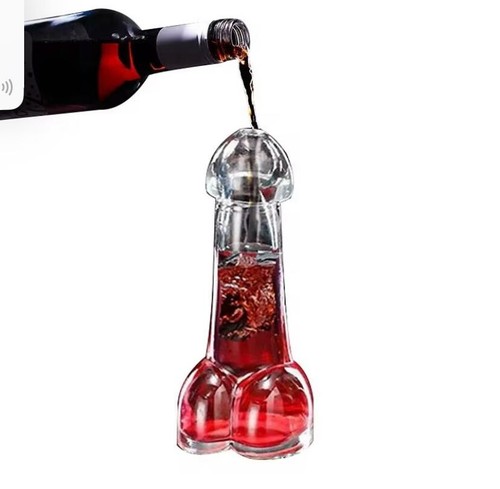 Penis shaped coctail wine - penis,
