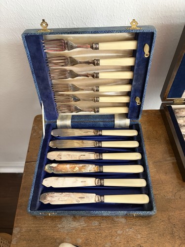 Antique cased fish - antique, cutlery