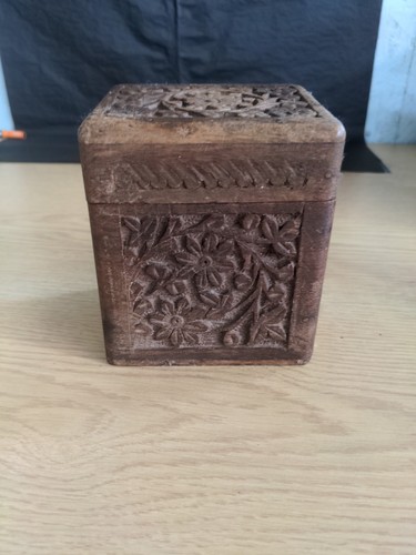 Vintage hand carved wooden - vintage,