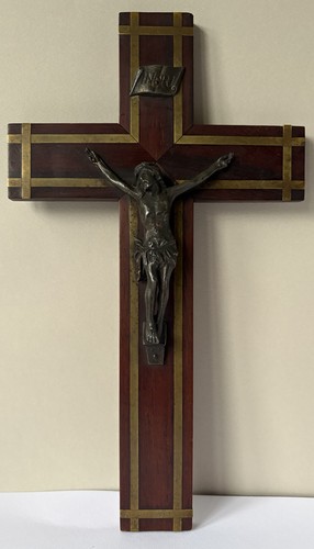 Vintage wooden crucifix - wooden,