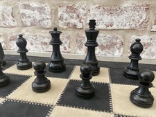 Cute Staunton Ebonised Chess