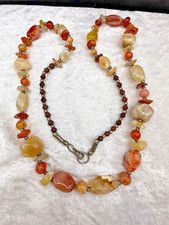 Vintage Stone Necklace Chunky