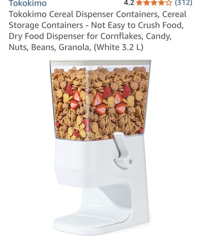 Cereal dispenser countertop - dispenser,