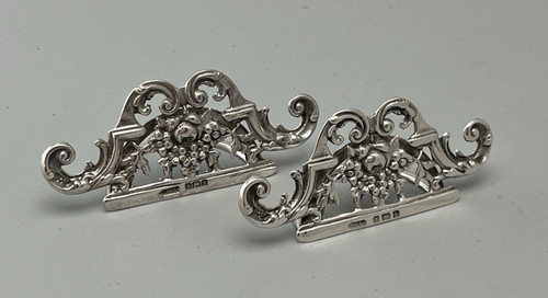 Victorian pierced silver - silver, menu