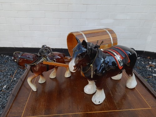 Vintage ceramic horse and - horse,