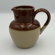 Vintage Lovatts Stoneware Jug Brown Half Pint Made In England Kitchenalia VGC