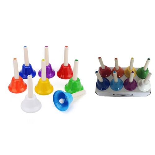 Note handbells set - 8, colorful