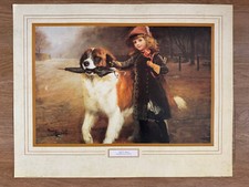 Charles Burton Barber - Off To School fine art print/poster Victorian/dog