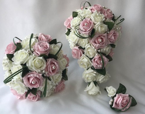 Pink wedding bouquet flowers - bouquet,
