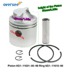6G1-11631 Piston 6G1-11610 Ring STD Kit For Yamaha Outboard Motor 2T 6HP 8HP
