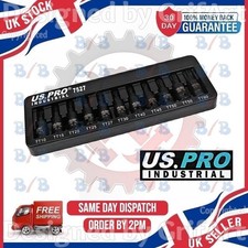 US PRO 11PC 3/8" DRIVE IMPACT TAMPER PROOF SECURITY STAR BIT SOCKET SET T10-T60