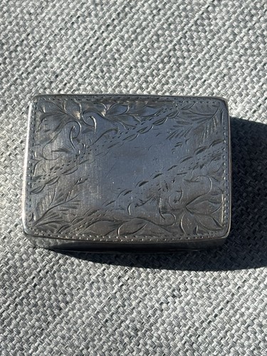 Silver snuff box birmingham - silver,