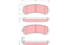 REAR BRAKE PAD SET DISC BRAKE