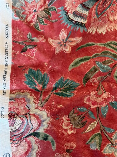 Colefax fowler flores red 1m - colefax,