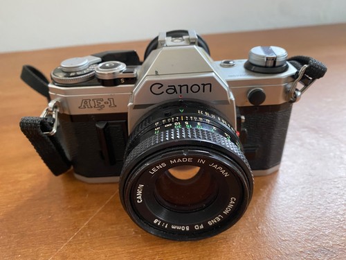 Canon black 35mm slr film - a-1,
