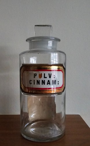 Antique apothecary glass - apothecary,