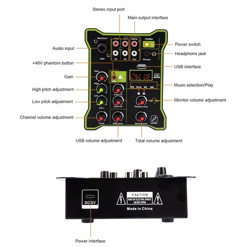 Channel line mixer mini - mixer,
