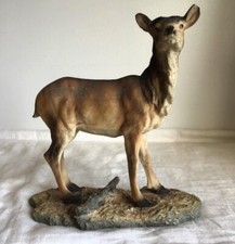 1998 Crosa Figurine Standing Deer / Doe. 9½ inches Tall.