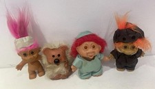 4 X Vintage Troll Figures