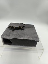 Natural Slate Leopard Gecko Hatchling Corn Snake Juvenile Hide Removable Lid