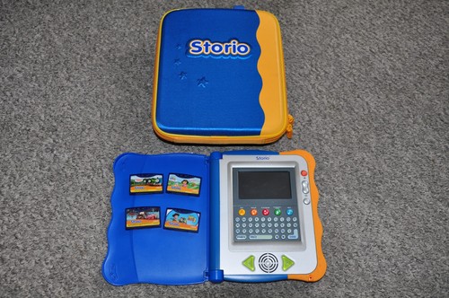 Vtech storio with - storio, cartridges