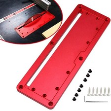 Adjustable Aluminum Table Saw Insert Plate Flip Cover for Electric Circular Cutt
