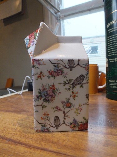 Shannonbridge milk carton jug - shannonbridge,