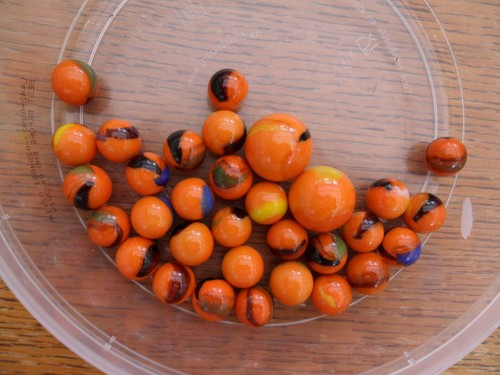 Colourful glass marbles x - colourful,