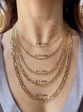 Diamond Cut Figaro Link Chain