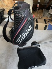 Titleist Golf Tour Staff Bag 6-Way Dividers, Black/Red