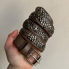 Vintage Brown Studded Leather